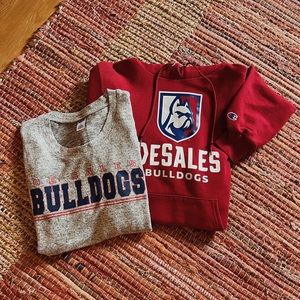 DeSales University Bundle hoodie and long-sleeve